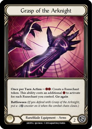 Grasp of the Arknight (ARC078) (Unlimited Edition) Rainbow Foil - Arcane Rising