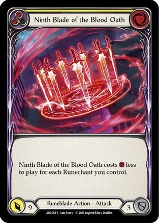 Ninth Blade of the Blood Oath (ARC082) Unlimited Edition  - Arcane Rising