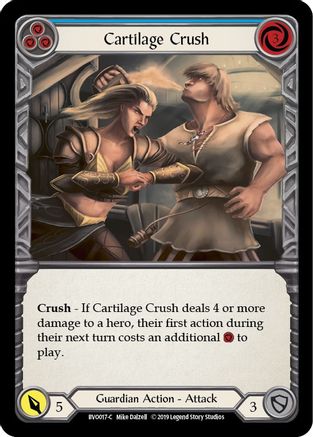 Cartilage Crush (Blue) 1st Edition  (BVO017) - Hero Deck: Bravo | Silver Goblin