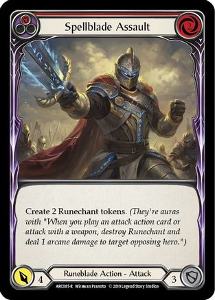 Spellblade Assault (Red) (ARC085) Unlimited Edition - Arcane Rising