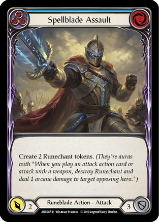 Spellblade Assault (Blue) (ARC087) Unlimited Edition - Arcane Rising
