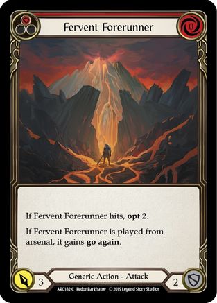 Fervent Forerunner (Red) (ARC182) (1st Edition) Rainbow Foil - Arcane Rising