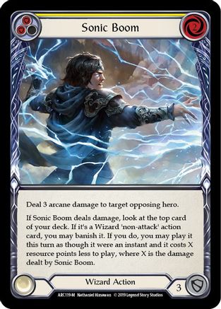 Sonic Boom (ARC119) (1st Edition) Rainbow Foil - Arcane Rising