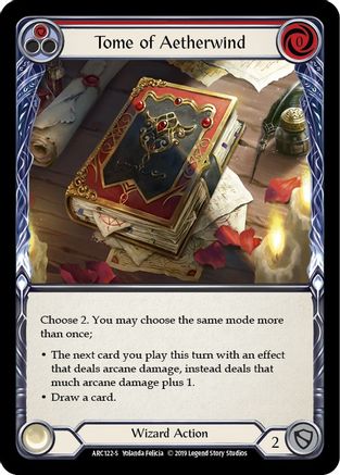 Tome of Aetherwind (ARC122) Unlimited Edition  - Arcane Rising