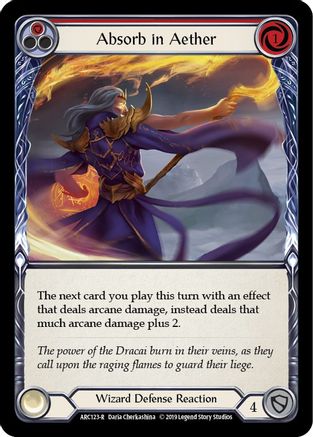 Absorb in Aether (Red) (ARC123) 1st Edition  - Arcane Rising