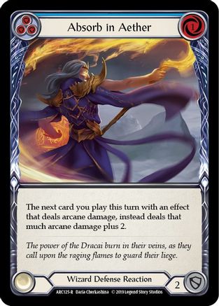 Absorb in Aether (Blue) (ARC125) Unlimited Edition Rainbow Foil - Arcane Rising