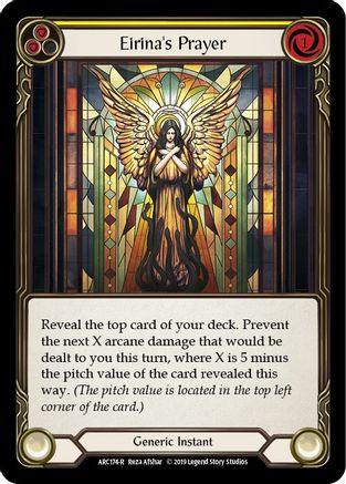 Eirina's Prayer (Yellow) (ARC174) (1st Edition) Rainbow Foil - Arcane Rising