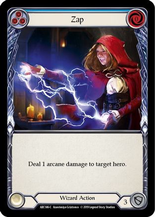 Zap (Blue) (ARC146) (1st Edition) Rainbow Foil - Arcane Rising