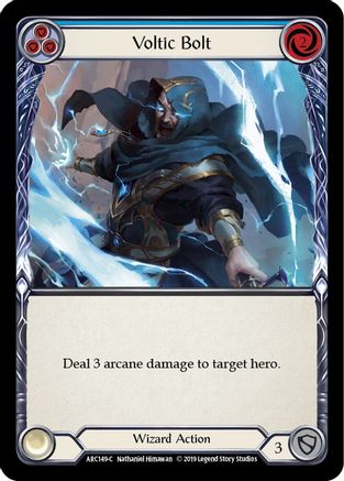 Voltic Bolt (Blue) (ARC149) (1st Edition) Rainbow Foil - Arcane Rising
