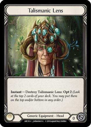Talismanic Lens (ARC151) Unlimited Edition Rainbow Foil - Arcane Rising