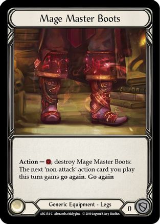 Mage Master Boots (ARC154) Unlimited Edition Rainbow Foil - Arcane Rising