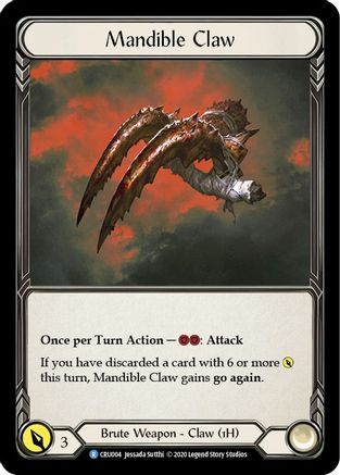 Mandible Claw (CRU004) Unlimited Edition Rainbow Foil - Crucible of War