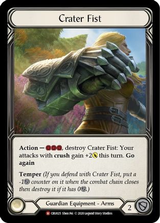 Crater Fist Unlimited Edition Rainbow Foil (CRU025) - Crucible of War | Silver Goblin