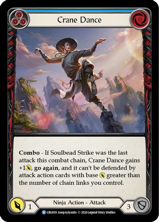 Crane Dance (Blue) Unlimited Edition  (CRU059) - Crucible of War