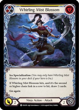 Whirling Mist Blossom Unlimited Edition Rainbow Foil (CRU074) - Crucible of War | Silver Goblin