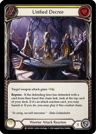 Unified Decree (CRU083) - Crucible of War 1st Edition | Silver Goblin