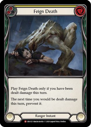Feign Death 1st Edition Rainbow Foil (CRU125) - Crucible of War