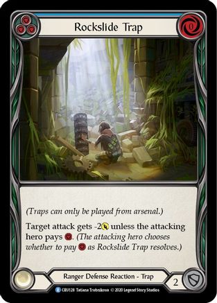 Rockslide Trap Unlimited Edition Rainbow Foil (CRU128) - Crucible of War | Silver Goblin