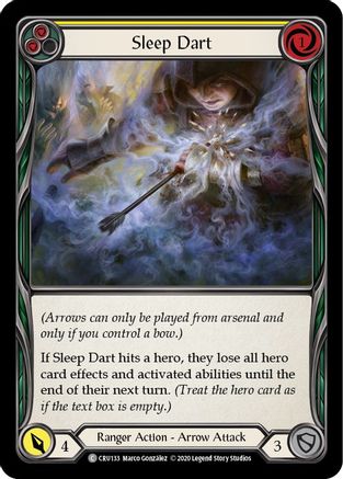 Sleep Dart (Yellow) [CRU133] (Crucible of War)  1st Edition Rainbow Foil