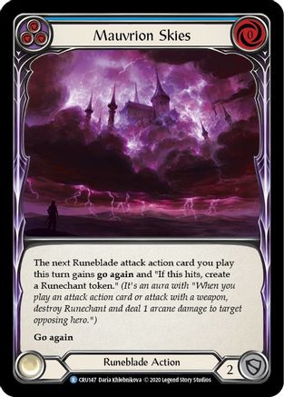 Mauvrion Skies (Blue) (CRU147) Unlimited Edition  - Crucible of War