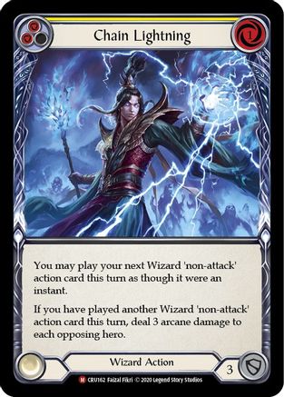 Chain Lightning 1st Edition  (CRU162) - Crucible of War
