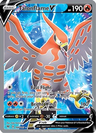Talonflame V (Full Art) (168) Holofoil - Vivid Voltage