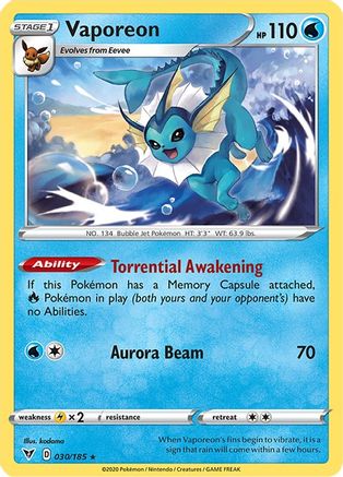 Vaporeon (30) - Vivid Voltage