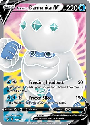 Galarian Darmanitan V (Full Art) (169) Holofoil - Vivid Voltage