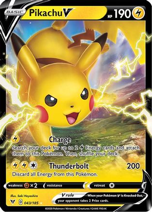 Pikachu V (43) Holofoil - Vivid Voltage