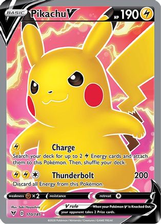 Pikachu V (Full Art) (170) Holofoil - Vivid Voltage