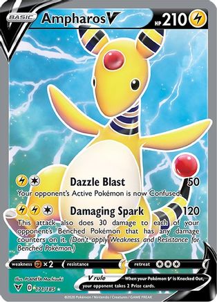 Ampharos V (Full Art) (171) Holofoil - Vivid Voltage
