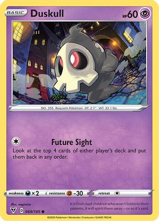 Duskull (069/185) [Sword & Shield: Vivid Voltage] | Silver Goblin