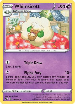 Whimsicott (076/185) [Sword & Shield: Vivid Voltage] | Silver Goblin