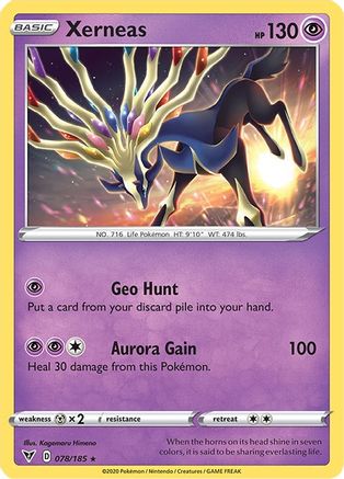 Xerneas (078/185) [Sword & Shield: Vivid Voltage] | Silver Goblin