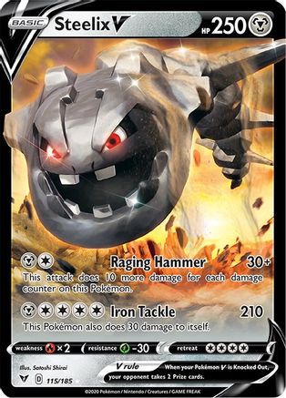 Steelix V (115/185) [Sword & Shield: Vivid Voltage] | Silver Goblin