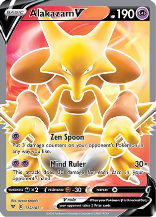 Alakazam V (Full Art) (172) Holofoil - Vivid Voltage