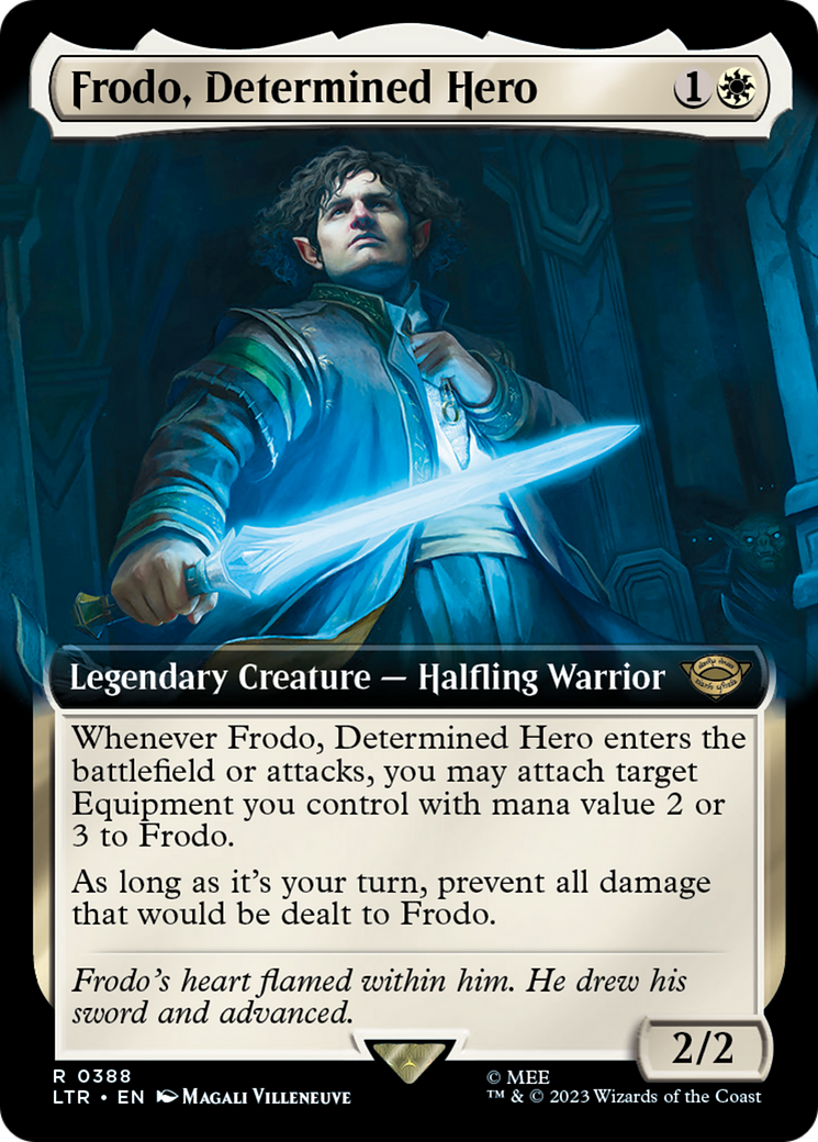 Frodo, Determined Hero (Extended Art) [The Lord of the Rings: Tales of Middle-Earth] | Silver Goblin