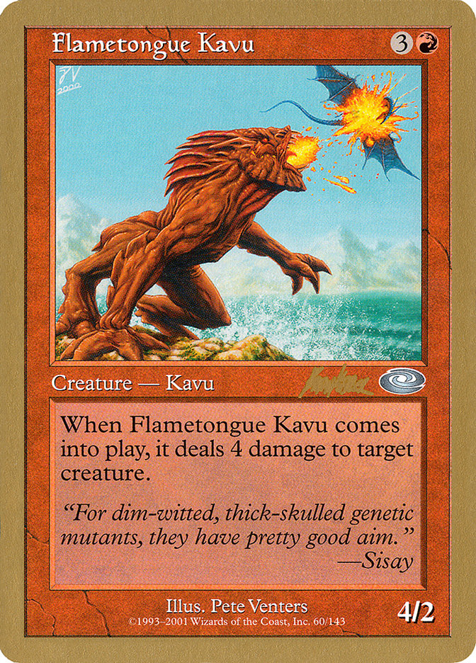 Flametongue Kavu (Brian Kibler) [World Championship Decks 2002] | Silver Goblin