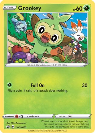 Grookey - SWSH070 (SWSH070) Holofoil - SWSH Sword & Shield Promo Cards