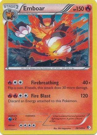 Emboar - 26/149 (Cosmos Holo) (26) Holofoil - Blister Exclusives