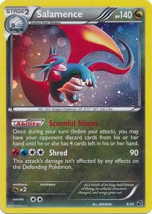 Salamence - 8/20 (Cosmos Holo) (8) Holofoil - Blister Exclusives