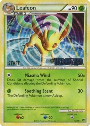 Leafeon (17/90) (Prerelease Promo) [Staff] [Nintendo: Black Star Promos] | Silver Goblin