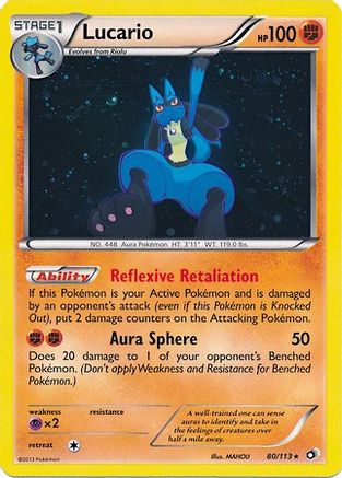 Lucario - 80/113 (Cosmos Holo) (80) Holofoil - Miscellaneous Cards & Products