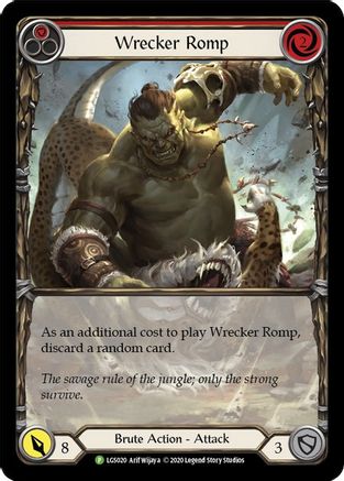 Wrecker Romp (Red) - LGS020  (LGS020) - Flesh and Blood: Promo Cards | Silver Goblin