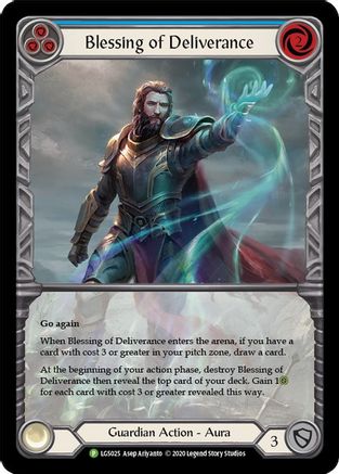 Blessing of Deliverance (Blue) - LGS025 (LGS025)  - Flesh and Blood: Promo Cards