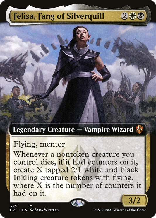 Felisa, Fang of Silverquill (Extended Art) [Commander 2021]