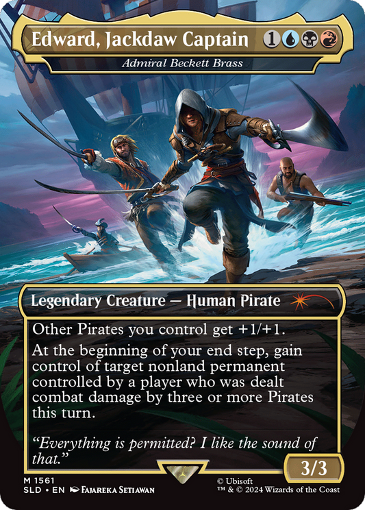 Admiral Beckett Brass (Edward, Jackdaw Captain) (1561) Foil - Secret Lair Drop