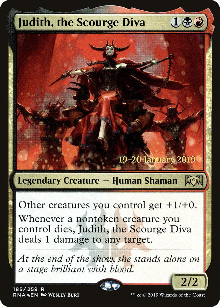 Judith, the Scourge Diva [Ravnica Allegiance Prerelease Promos] | Silver Goblin