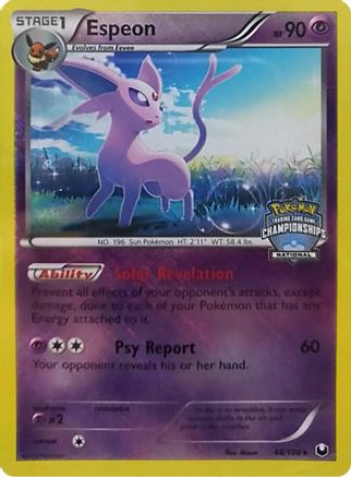 Espeon - 48/108 (National Championships) (48) Reverse Holofoil - League & Championship Cards