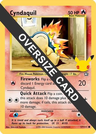 Cyndaquil (57/111) (Jumbo Card) [First Partner Pack] | Silver Goblin